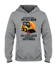 09 Skid-steer loader old man color Hooded Sweatshirt tile
