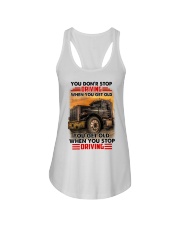 Trucker Driving Ladies Flowy Tank tile