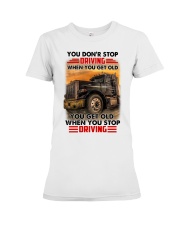 Trucker Driving Premium Fit Ladies Tee tile