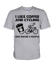 like-coffee-cycling V-Neck T-Shirt tile