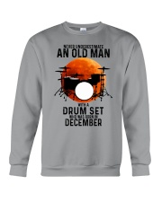 12 drum set never old man Crewneck Sweatshirt tile