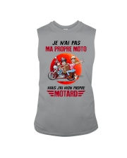 Biker Old Woman France Sleeveless Tee tile