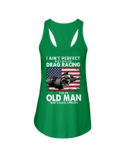 I Ain't Perfect Drag Racing Ladies Flowy Tank tile