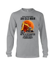 02 excavator old man color Long Sleeve Tee tile
