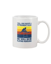 Hurdling Retirement Plan Mug tile