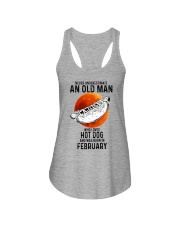 02 hot dog old man Ladies Flowy Tank tile