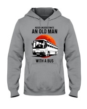 bus never old man Hooded Sweatshirt tile