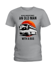 bus never old man Ladies T-Shirt tile