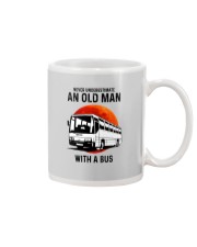 bus never old man Mug tile
