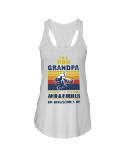 roofer nothing scares Ladies Flowy Tank tile