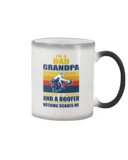 roofer nothing scares Color Changing Mug tile