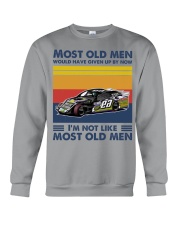 most old men dirt track racing Crewneck Sweatshirt tile