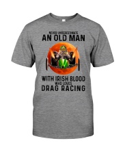 never drag racing irish Premium Fit Mens Tee tile