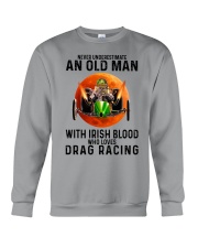 never drag racing irish Crewneck Sweatshirt tile