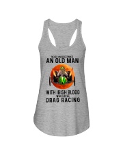 never drag racing irish Ladies Flowy Tank tile
