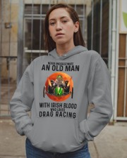 never drag racing irish Hooded Sweatshirt apparel-hooded-sweatshirt-lifestyle-08