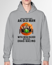 never drag racing irish Hooded Sweatshirt garment-hooded-sweatshirt-front-04
