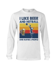 Netball I Like Beer Long Sleeve Tee tile
