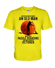 10 paddle boarding V-Neck T-Shirt tile