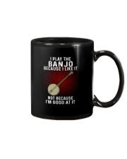 i play banjo Mug tile