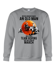 03 Team roping old man Crewneck Sweatshirt tile