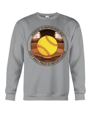 SCHOOL IS soft ball field Crewneck Sweatshirt tile