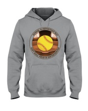SCHOOL IS soft ball field Hooded Sweatshirt tile