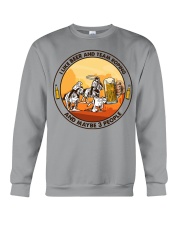 i like beer team roping Crewneck Sweatshirt tile
