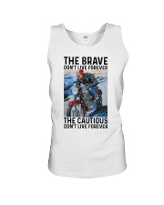 Biker The Brave Unisex Tank tile