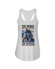 Biker The Brave Ladies Flowy Tank tile