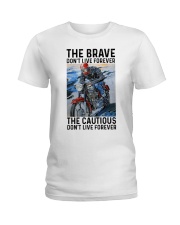 Biker The Brave Ladies T-Shirt tile