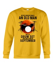 09 drum set olm yl Crewneck Sweatshirt tile