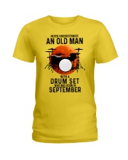 09 drum set olm yl Ladies T-Shirt tile