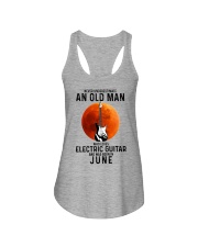 6 Electric guitar old man Ladies Flowy Tank tile