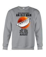 08 hot dog old man Crewneck Sweatshirt tile