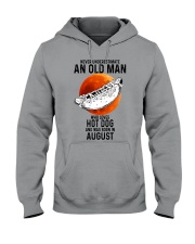 08 hot dog old man Hooded Sweatshirt tile