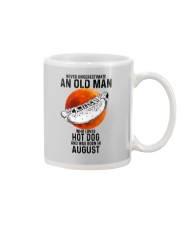 08 hot dog old man Mug tile