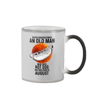 08 hot dog old man Color Changing Mug tile