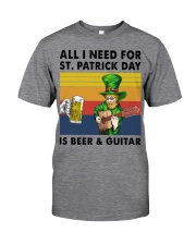 all i need guitar st patrick Classic T-Shirt front
