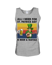 all i need guitar st patrick Unisex Tank tile