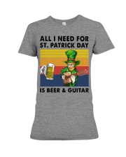 all i need guitar st patrick Premium Fit Ladies Tee tile