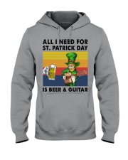 all i need guitar st patrick Hooded Sweatshirt tile