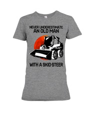 skid steer never old man Premium Fit Ladies Tee tile