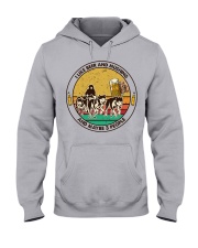 i like beer mushing Hooded Sweatshirt front