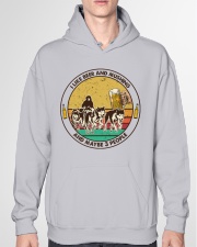 i like beer mushing Hooded Sweatshirt garment-hooded-sweatshirt-front-04