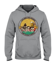 i like beer mushing Hooded Sweatshirt tile