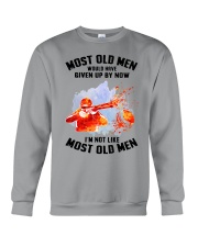 old man Clay pigeon shooting Crewneck Sweatshirt tile