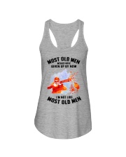 old man Clay pigeon shooting Ladies Flowy Tank tile