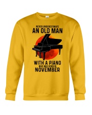 11 piano never old man Crewneck Sweatshirt tile