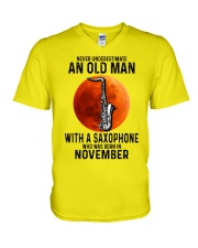 11 sax olm yl V-Neck T-Shirt tile
